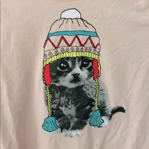 Long sleeved cat shirt